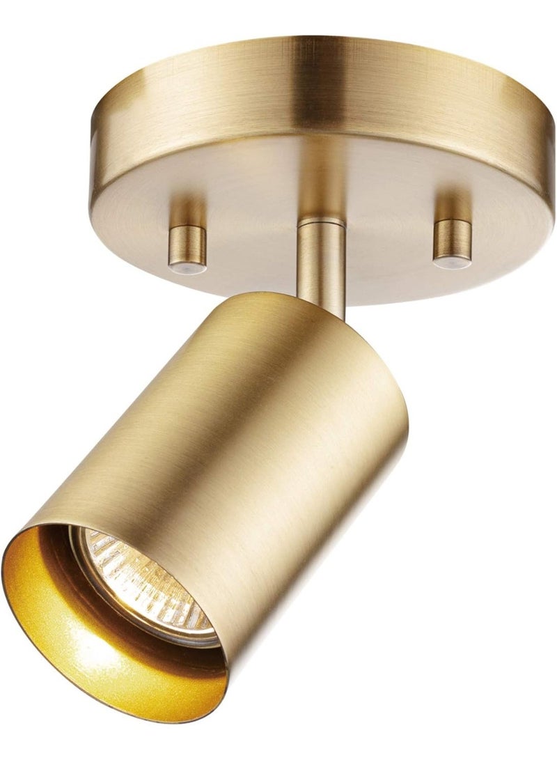 المفتاحة مصباح سقف كهربائي من نوع AL Miftah Electric Pratt، بإضاءة واحدة، تشطيب نحاسي غير لامع وذهبي، قابل للتعديل، مصباح سقف عصري صناعي للمطبخ، الردهة، غرفة المعيشة - Image 1